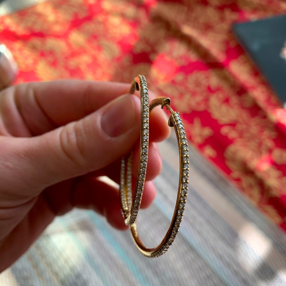2 ct Diamond Hoops